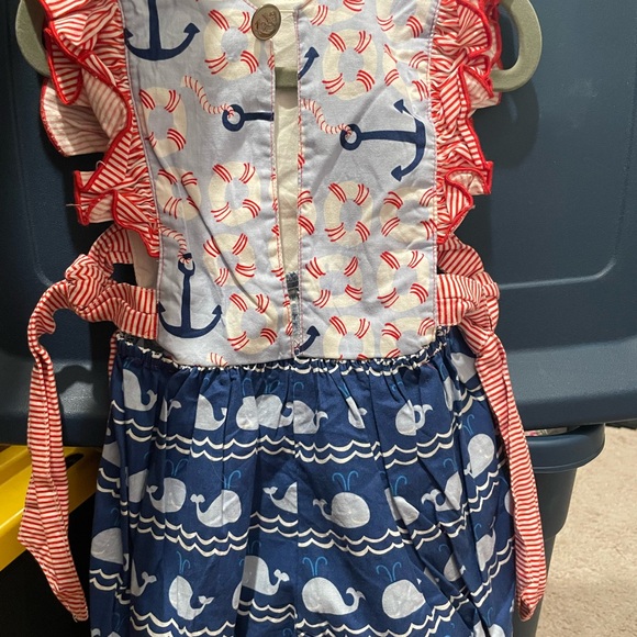 Olive Mae Nautical Themed Baby Romper - Picture 2 of 4